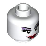Lego hlava, bílá (6121892, 6176855)